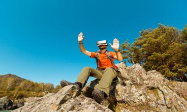 Rock Climber Tests AR Navigation on Mount Yamnuska